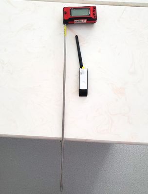 Comunicazione wireless Pt100 Sonde termometro digitale con sensore in acciaio inossidabile 316