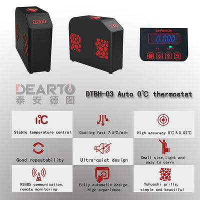 7.4 kg Peso netto Alta precisione Termostato portatile a punto ghiaccio a pozzo asciutto per la taratura del termocoppello